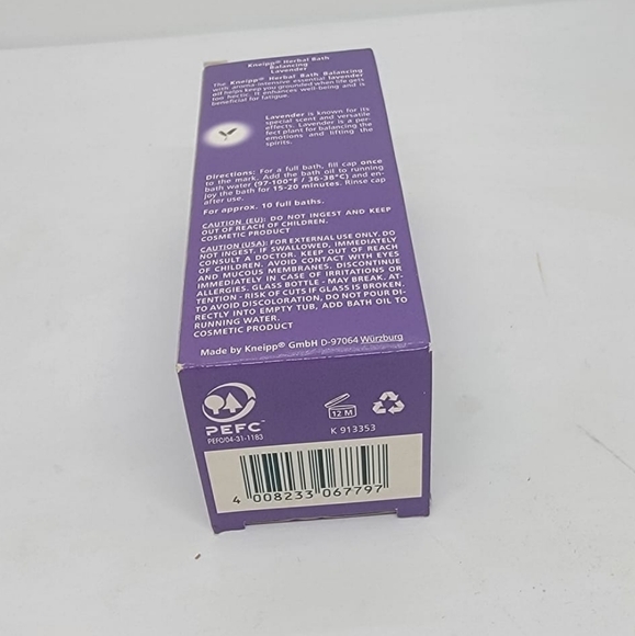 Kneipp Bath Oil Relaxing Lavender/3.38fl0z/100ml/NWB - Picture 4 of 7